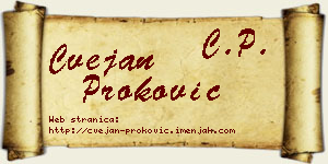Cvejan Proković vizit kartica